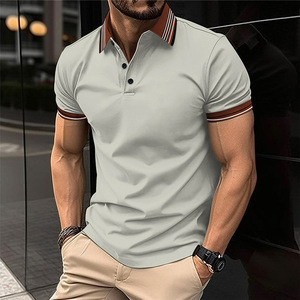 Polo décontracté pour homme en tissu doux et respirant, broderie personnalisée, commande en gros, fabricant OEM ODM - Product Image 5