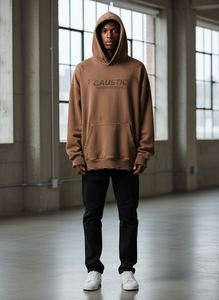 Sudadera con capucha de doble capa OEM Streetwear, estilo vintage, lavado ácido, dobladillo sin rematar, algodón, oversize, hip-hop, personalizada para hombre - Product Image 2