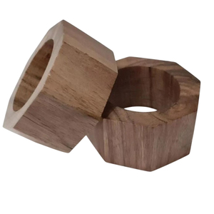 Servilletero de Madera Duradero con Diseño Geométrico Cuadrado para Hotel, Restaurante, Banquete y Accesorios de Decoración de Mesa para Eventos Personalizados - Product Image 4