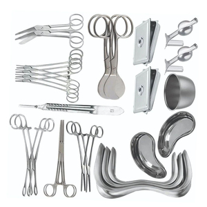 Kit chirurgical orthopédique : Ensemble d'instruments avec forceps manuels, rétracteur, plateau, détartreur et ciseaux en acier inoxydable - Product Image 4