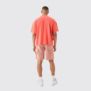 Camiseta Oversize de Algodón 100% en Blanco al por Mayor, de Alto Gramaje, con Logotipo 3D Personalizado, Estampado Puff para Hombre - Product Image 1