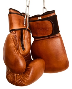 Guantes de Boxeo Profesionales de 12oz, Color Bronceado, Estilo Retro Clásico, 100% Cuero Vacuno, para Gimnasio, Entrenamiento Físico, Golpeo y Bolas de Velocidad - Product Image 3