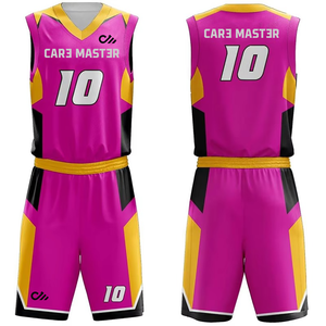 ชุดบาสเก็ตบอลดีไซน์ใหม่ ขายดี ชุดบาสเก็ตบอลเด็ก แห้งเร็ว ผลิตจากโพลีเอสเตอร์ 100% - Product Image 3