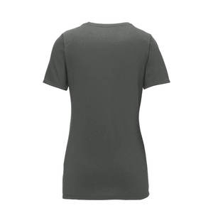 T-shirt d'été pour femme de haute qualité, col rond, manches courtes, couleur unie, 100% coton, jersey décontracté, coupe régulière, longueur longue, toutes saisons - Product Image 4