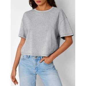 2025 été printemps FOXA 2025 femmes haut court surdimensionné entraînement t-shirts décontracté à manches courtes t-shirts vêtements de mode - Product Image 3