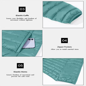 Wholesale Price Outerwear Clothing Manufacturer Lightweight Polyester Filled Casual Winter Coat Windproof Puffer Down <b>Jacket</b> Men - Product Image 4