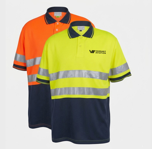 Gilet de sécurité réfléchissant haute visibilité 130 GSM en polyester, tissu mesh orange fluorescent, logo personnalisé pour la sécurité et les travailleurs - Product Image 4