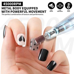 Trapano Elettrico Professionale Ricaricabile 45000RPM per Unghie, Lima per Unghie a Basso Rumore per Rimozione Smalto Gel, Strumento per Manicure - Product Image 4