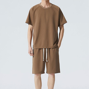 Ensemble de shorts d'été pour hommes sur mesure OEM, 100% coton, tricoté, respirant, décontracté, design personnalisé, haute qualité, streetwear - Product Image 3