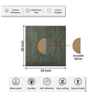 Panneau mural composite bois-plastique 3D design rustique imitation bois, durable, antidérapant, imperméable pour la maison, l'école et l'hôpital - Product Image 4