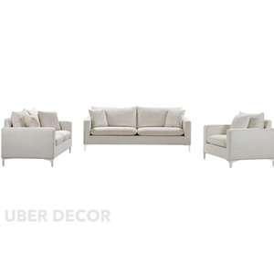 Canapé 2 places Zadar 58 pouces, design moderne et élégant, rembourré, par Uber Decor pour salons et espaces détente, 1000g, expédition manuelle - Product Image 6