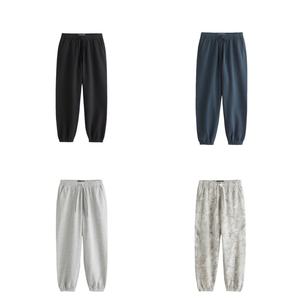 Pantalon de jogging décontracté super ample pour homme, taille mi-haute, en toile polyester/coton respirante, avec cordon de serrage, personnalisable - Product Image 4