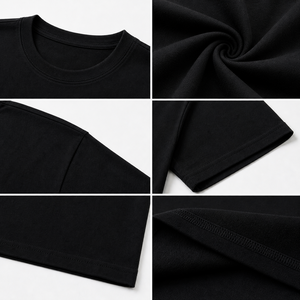 เสื้อยืดโอเวอร์ไซส์ ผ้าฝ้ายพรีเมียม ทรงหลวม ไหล่ตก สไตล์สตรีท ระบายอากาศได้ดี นุ่มสบาย ใส่ได้ในฤดูร้อน ทนทาน ใส่สบาย - Product Image 5