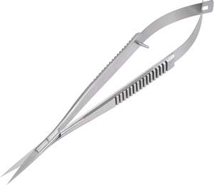 Ciseaux micro-lames droits faits à la main en acier inoxydable de qualité supérieure pour la coupe des sourcils, des cils, des appliques et la couture - Product Image 1