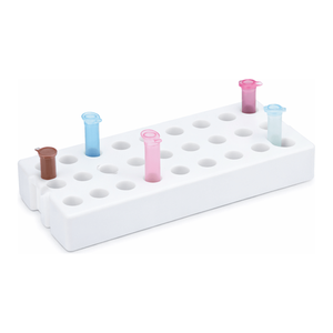Support pour tubes de microcentrifugation PP à 20 trous pour tubes de laboratoire de 1,5/2 ml - Product Image 1