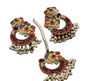 Antique Design Bridal Wedding Fashion New style Fabulous <b>Earrings</b> Ladies <b>jhumka</b> Punjabi Engagement wedding Jewellery - Product Image 1