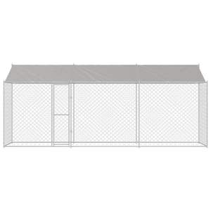 Cage pour chien Silver Roof avec dimensions de 236,22 x 78,74 x 101,57 pouces pour animaux de compagnie, maisons et meubles pour animaux - Product Image 4
