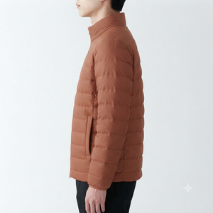 Nouvelles vestes matelassées à capuche pour hommes avec logo personnalisé, col montant, en latex matelassé - Product Image 5