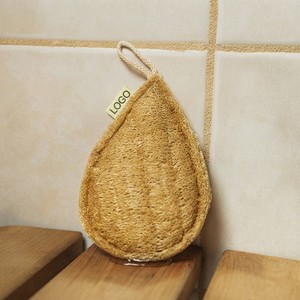 Restaurant Loofah Dish Sponge Natural Plant Fiber Kitchen Cleaning Pad Reusable Dish Scrubber for Commercial Kitchen Supplies - Product Image 3