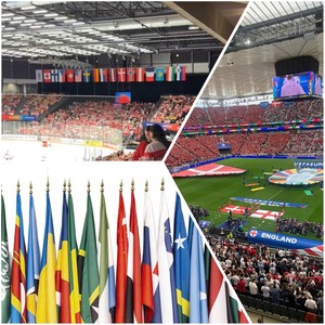 Bandera Nacional Personalizada de Doble Cara en Poliéster para Exhibición en Asta de Aluminio para Exteriores, Reforzada, Impresa Digitalmente, para Uso Deportivo - Product Image 6