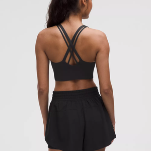2026 New Design Push Reflective Line Yoga Sport <b>Bra</b> Women Breathable High Support Four-Way Stretch for Semi-fixed - Product Image 2