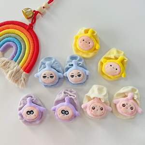 Nueva moda japonesa 3D Linda muñeca <span class=keywords><strong>de</strong></span> <span class=keywords><strong>dibujos</strong></span> <span class=keywords><strong>animados</strong></span> calcetines infantiles acogedor algodón antideslizante encantador Color caramelo bebé calcetines invisibles - Product Image 3