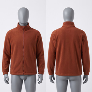 Veste polaire unisexe haut de gamme 300 GSM anti-boulochage, entièrement zippée, à capuche, douce, chaude, imperméable, respirante, OEM ODM - Product Image 1