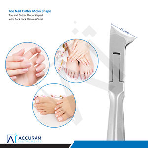 Accuram Cortaúñas de Alta Resistencia con Forma de Luna, Alicates para Cutículas, Acero Inoxidable con Bloqueo Trasero, Herramienta de Podología para Uñas Gruesas de los Pies - Product Image 6