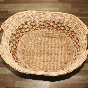 Panier de rangement, panier tissé, panier à linge, bac de rangement, panier décoratif rond pour l'organisation de la maison - Product Image 5