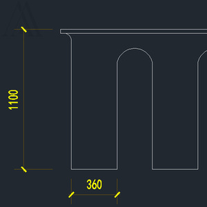 Mesa de Bar Larga y Estrecha de Diseño Arqueado con Patas de Fibra de Vidrio y Mármol Sintético Verde de Lujo, Mostrador de Recepción Comercial, Consola Alta para Hotel o Club - Product Image 2