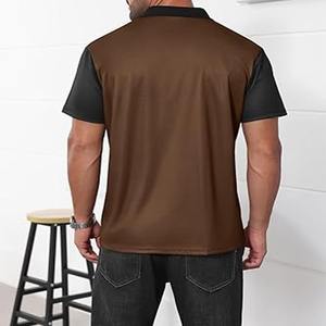 Vêtements de travail pour hommes en gros, chemise décontractée, t-shirt à manches courtes, polo en polyester pour hommes, téléchargé par Dress Sports - Product Image 5