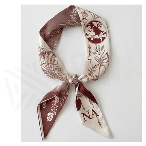 NORTH APPROACH Women's <b>Square</b> <b>Silk</b> <b>Scarf</b> Floral Print Elegant Multi-Functional Fashion Accessory All Seasons - Product Image 2