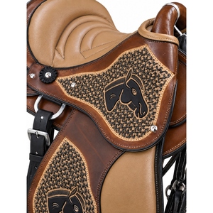 Silla de Montar a Caballo Hecha a Mano Personalizada, Silla Ecuestre Occidental de Cuero Premium con Asiento Cómodo y Correas Ajustables - Product Image 5