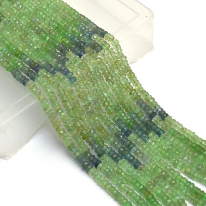 Cuentas sueltas de piedra semipreciosa Kornerupina de ojo de gato verde natural, facetadas micro, tipo rondel, de 4 mm, calidad AAA, para joyería. - Product Image 4