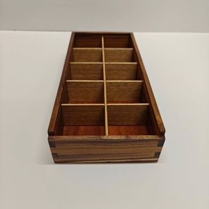 Caja de Almacenamiento de Madera, Estilo Clásico, Diseño Plegable Ecológico, Tamaño Personalizado, Hecha a Mano con Tapa Deslizante Pulida, Embalaje para Regalo - Product Image 3