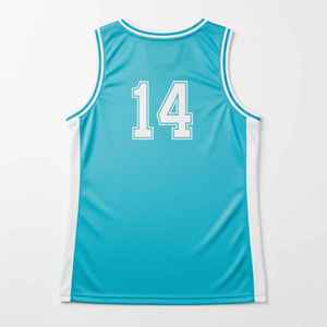 Camiseta de Baloncesto Personalizada por Sublimación, Talla Grande, Sin Mangas, Precio Bajo, 100% Poliéster, Uniforme de Alta Calidad para Hombre y Mujer - Product Image 5