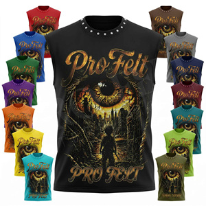 Débardeur graphique sans manches épais, style streetwear urbain, en jersey de coton de haute qualité, couleur unie - Product Image 1