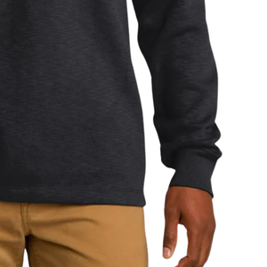 Pull à col zippé en molleton flammé anthracite pour homme, brodé, à manches longues, décontracté, pour l'hiver, vêtement de mode - Product Image 2
