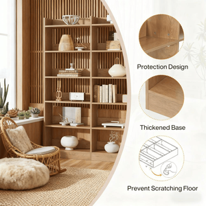 Tall Bookshelf Elegant <b>Bookcase</b> Design for Home or Office - Product Image 4