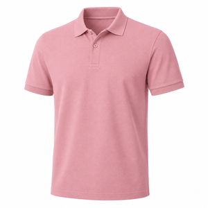Chemise décontractée unie pour homme, idéale pour l'été, avec logo personnalisé, séchage rapide, respirante, tricotée, manches courtes, 100 % coton – Grande Vente - Product Image 5