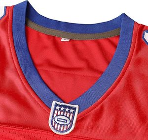 Camiseta Roja de Fútbol Americano para Hombre, Número 16, Cuello en V, Malla Transpirable, Manga Corta, Ropa Deportiva, Talla Adulto - Product Image 4