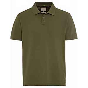 เสื้อโปโลแขนสั้นผู้ชาย ผ้าถัก สีพื้น ลำลอง ทรงปกติ สีฟ้าอมเขียว - Product Image 1