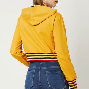 Sudadera con Capucha Corta de Algodón Personalizada para Mujer, Diseño Vintage, Transpirable, Ecológica, con Hombros Caídos y Cuello con Capucha - Product Image 3