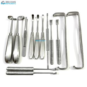 Ensemble d'instruments de chirurgie plastique Daniel Gubisch Rib Harvest, 12 pièces, rhinoplastie, acier inoxydable, kit d'instruments médicaux réutilisables - Product Image 5