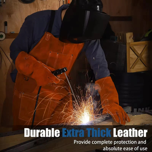 Nuevo delantal de trabajo de cuero genuino, delantal de chef hecho con cuero genuino, delantal de cuero auténtico - Product Image 4