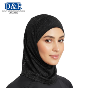Voile de sport long décontracté pour femmes musulmanes, couvrant la poitrine, en spandex, idéal pour le fitness et l'athlétisme, style islamique, best-seller OEM de Malaisie - Product Image 3