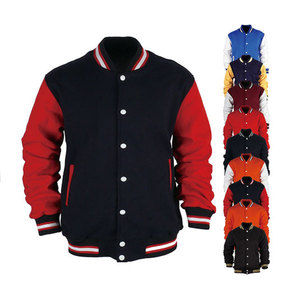 OEM Wholesale Custom Wool Varsity <b>Jacket</b> for <b>Men</b> Leather Sleeve College Baseball <b>Jacket</b> - Product Image 3