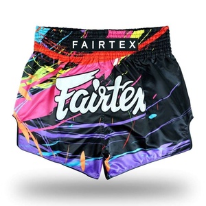 กางเกงมวยไทย FairTex รุ่นใหม่ขายดี ราคาส่ง RTS ออกแบบใหม่ ผลิตจากโพลีเอสเตอร์ 100% สำหรับออกกำลังกายที่ยิม - Product Image 5