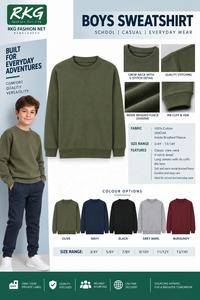 Sweat-shirt à col rond pour garçons, tricoté rouge, décontracté, pour l'automne - Product Image 2