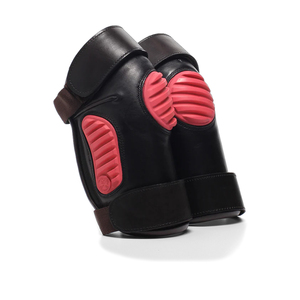 Protector de Rodillas de Cuero de Alta Calidad para Polo Ecuestre, Protectores de Rodillas de Cuero Elástico de Alta Calidad, Transpirables y Acolchados, en Venta - Product Image 2